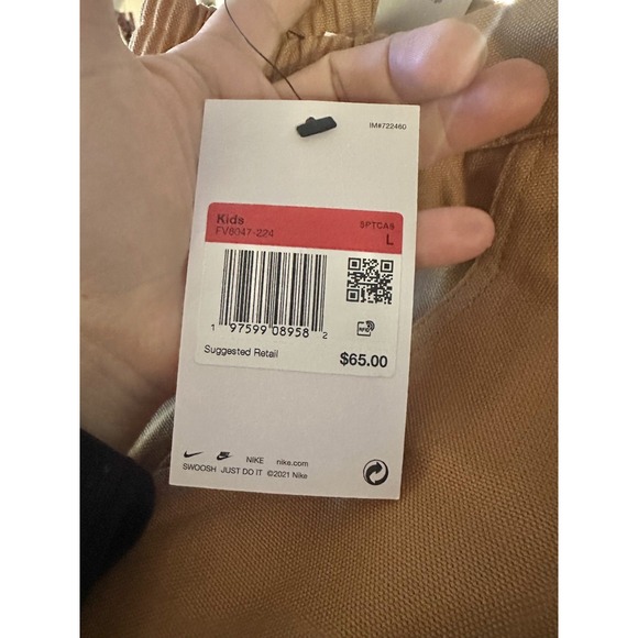 Nike Sportswear Metro Ground Carpenter Pants Youth, 100% Cotton, SHIPS TODAY 🎁 - Picture 7 of 7